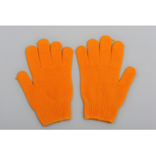 Mejores guantes de algodón del trabajo Guante anaranjado al por mayor de China